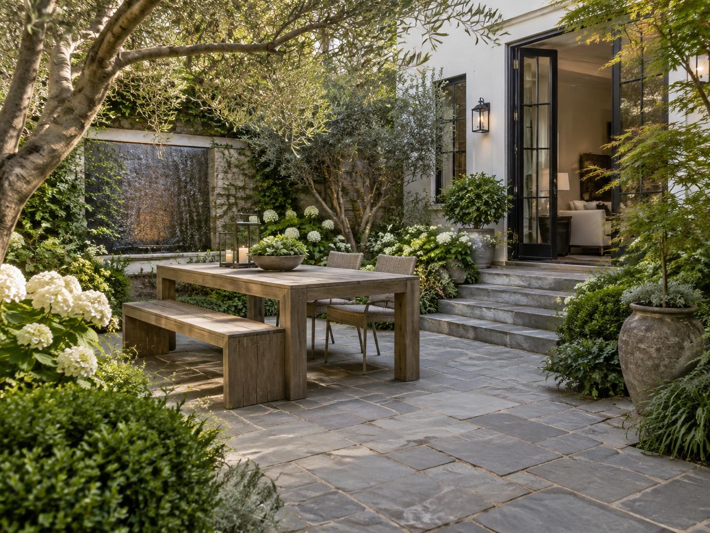 A refined San Francisco courtyard garden designed for outdoor living
